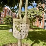 Bolsito de Hojitas tejido en crochet