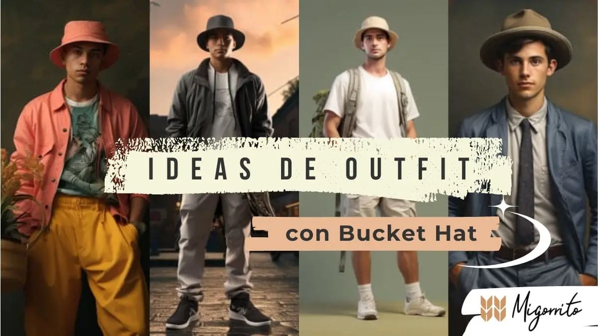 Outfits con bucket hat para hombres